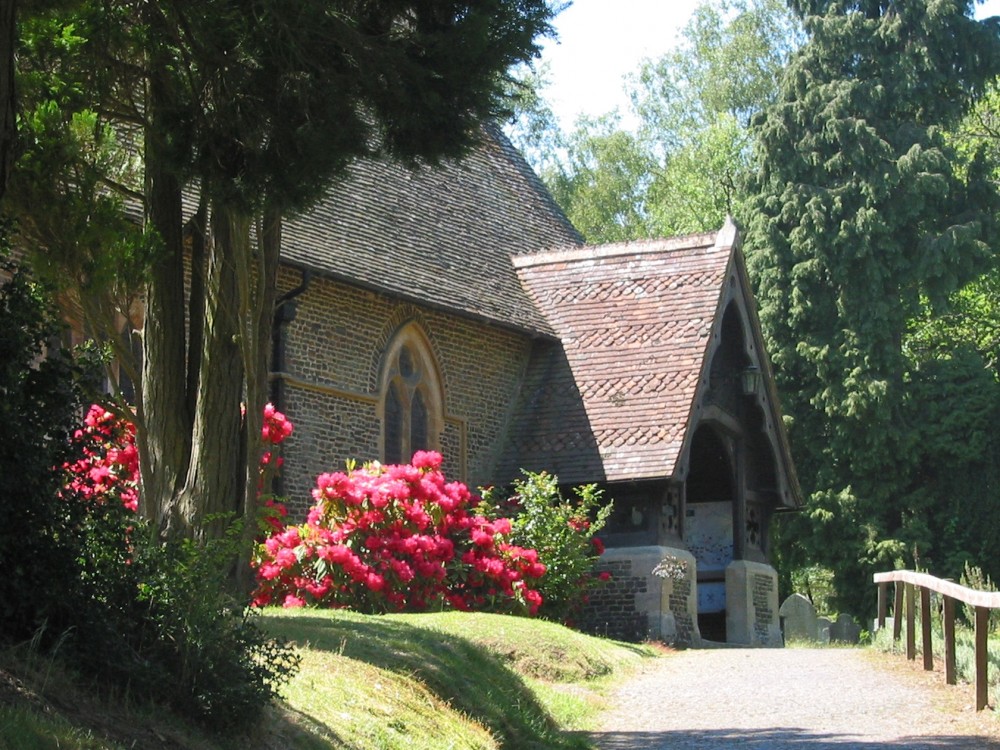 Tilford church porch