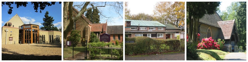 st thomas on the bourne church, st martins church, brambleton hall, all saints church tilford