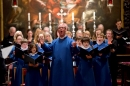 Rob Lewis conducts the singing at St George&#39;s Hanover Square